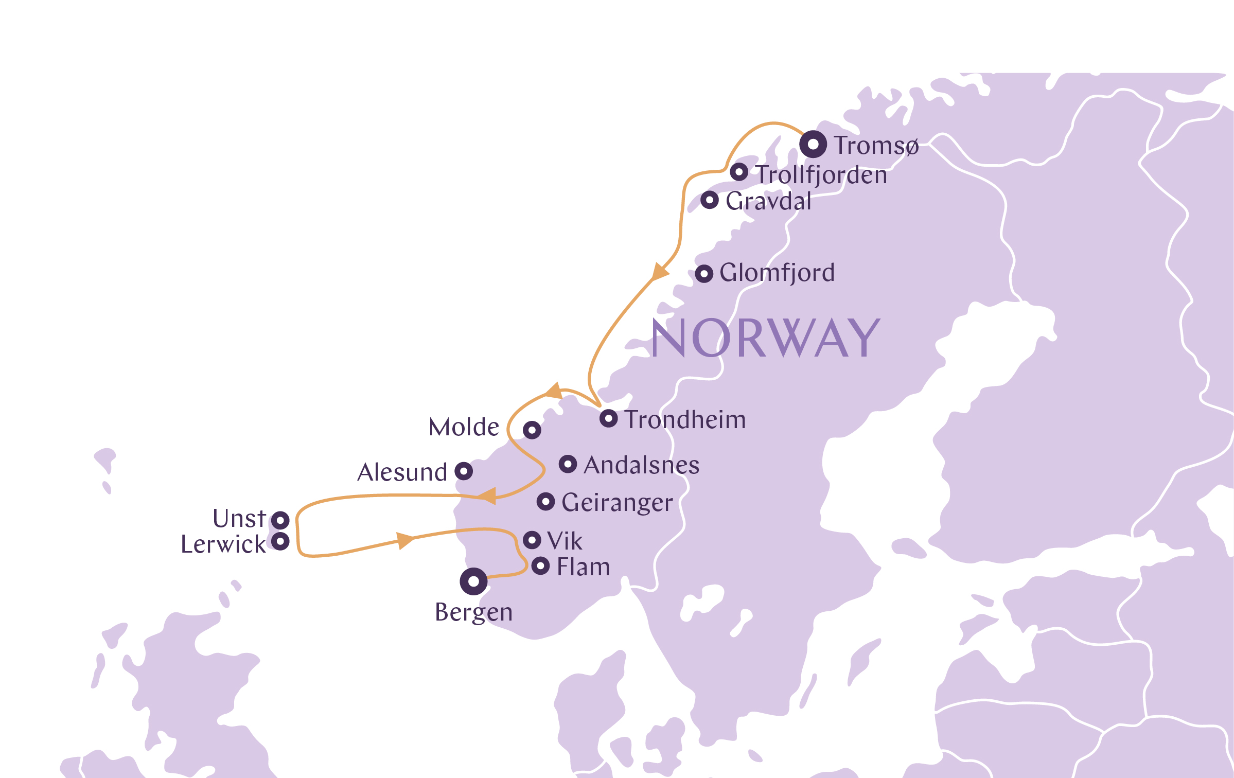 Norwegian Fjords And Shetland Islands Tromso To Bergen 11 Day